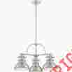 Er5103bn Quoizel Dinette Chandelier Brsh Nikl 3lts New 611728208397