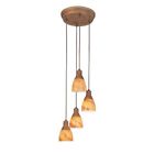 Es3414wal Pendant Lighting Walnut Hampton Fixture Bay 4-light
