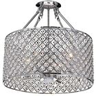 Esg802ch Marya Light Drum Semi Flush Mount Crystal Chandelier 856919006066