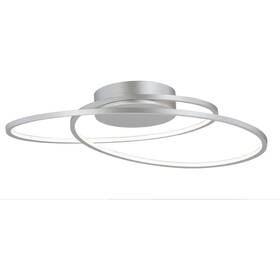 Mount-24.5 Et2 845094080695 Cycle-75w 1 Led Flush Inches Wide By 2.75 High-matte Silver