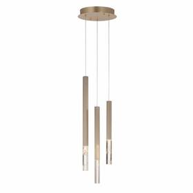 E11023-95gld Et2 Diaphane - 23.75 Inch 15w 3 Led Pendant-gold Finish