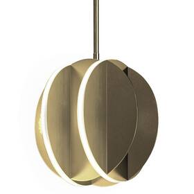 E21482-sbr Et2 E21482 Interval 8 Inch W Led Mini Pendant - Globe Brass