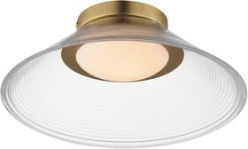 E22082-144sbr Et2 E22082-144 Jensen 12 Inch W Semi-flush Ceiling Fixture - Brass