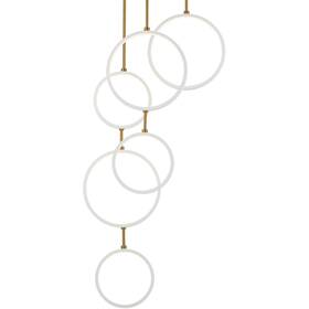 E24325-wtgld Et2 E24325 Hoopla 25 Inch W Multi Light Pendant - Gold