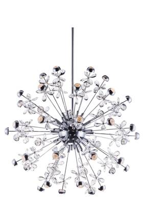 E24795-20pc Et2 E24795-20 Nova 44 Light 34 Inch W Led Chandelier - Chrome