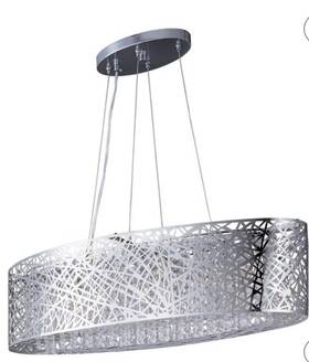 E21310-10pc Et2 Lighting E21310-10pc/bul Inca 31.5 Inch 9-light Clear/white Linear Pendant In Polished