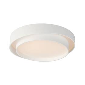 E51044-wt Et2 Lighting White Led Flush Mount From The Ziggurat Collection