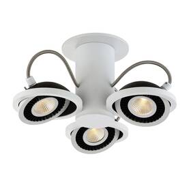 29486-014 Eurofase Lighting 29486 Vision 3 Light Led Semi-flush Ceiling - White
