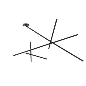 36249-015 Eurofase Lighting 36249 Crossroads 9 Light 36 Inch W Led Semi-flush - Black
