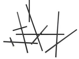36251-018 Eurofase Lighting Crossroads 18 Light 59 Inch W Led - Black
