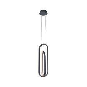37038-014 Eurofase Lighting - Demark 6.75 Inch 28w 1 Led Pendant-matte Black Finish
