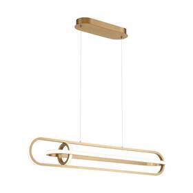 37039-028 Eurofase Lighting Demark Linear Chandelier 1 Light-satin Gold Finish