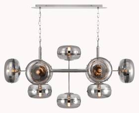 37089-029 Eurofase Lighting 37089 Nottingham 10 Light 55 Inch W Linear - Nickel
