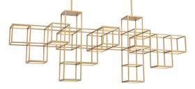 38257-018 Eurofase Lighting 38257 Ferro 55 Inch W Led Abstract Chandelier - Gold