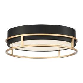 39315-014 Eurofase Lighting Grafice - 13.25 Inch 20w Led Small Flush Mount-gold Finish