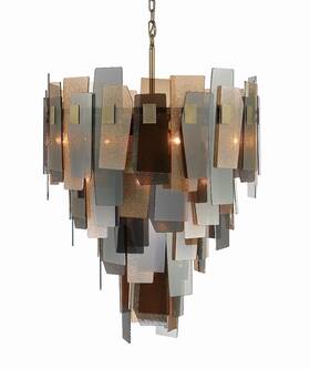 43876-013 Eurofase Lighting 43876 Cocolina 19 Light 29 Inch W Abstract - Bronze
