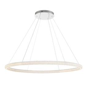 43926-015 Eurofase Lighting 43926 Sassi 60 Inch W Led Crystal Ring Chandelier - Chrome