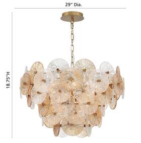 Eurofase Lighting 44572-013 Sue-anne - 12 Light Chandelier In Modern And Contemporary Style-19 Inches Tall