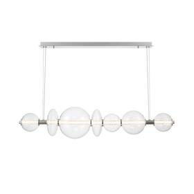 46772-015 Eurofase Lighting 46772 Atomo 56 Inch W 3000k Led Abstract Linear - Chrome