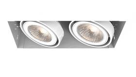Te212gu10-02 Eurofase Te 212 2 Bulb Gimble White Recessed Light Fixture