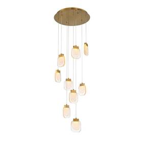 38043-017 Eurofase U.s.a.. Paget Led 20 Inch Gold Chandelier Ceiling Light