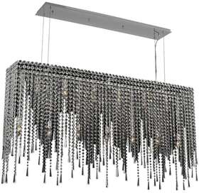 035161-010-fr001 Euroluxhome Island Pendant Light Kalco Contemporary 13-light Clear Crystal Chrome Dry