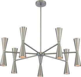 310471sn Euroluxhome Chandelier Kalco Milo Art Deco Deco/mid-century Modern 7-arm 14-light 3000k