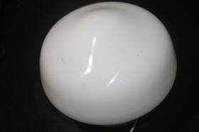 6010-wh Everlighting 9 Inches Opal Flush Mount Ceiling Fixture Mushroom White Glass Shade Bath Hall