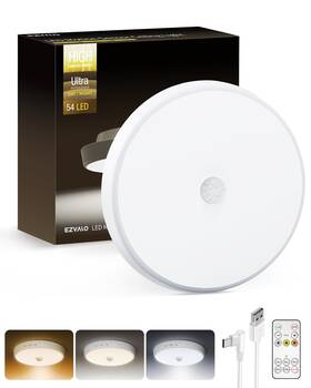 Ezl2421a Ezvalo Motion Sensor Light Indoor 10000mah 7.1inch 400lm Remote Control Dimmabl