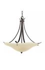 14817289732 F2046-3gbz Feiss Morningside Uplight Chandelier Grecian Bronze