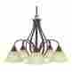 F2050 5gbz Murray Feiss Morningside Collection Grecian Bronze Chandelier Kitchen 014817289879