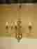 F28254 Unbranded Williamsburg Style Solid Brass 6 Arm Chandelier