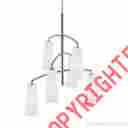 F2949 6bs Feiss Murray Brushed Steel Coddington 6 Light 3 Tier Chandelier