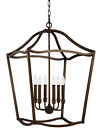 F2976-6pagb Feiss Painted Aged Brass 014817539516