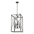 F3197-6io F3197-6 Feiss Io Greenbrier Wide Taper Candle Pendant 014817574210