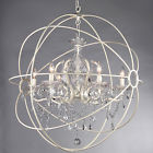 Fany Lighting Crystal 5 Light Globe Chandelier Orb Pendant White Sphere Lamp Ceiling 742889403199