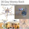 Kv-l-104 Fba Dinggu Flush Mount Modern Dimmable Ceiling Chandelier Lighting 693126920057