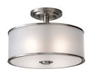 Sf251bs Feiss Casual 200 Watts Luxury Steel Total Semi Murray Lighting Flush