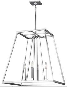 Feiss Conant 4 Light 23 Inch Chrome Pendant Ceiling