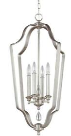 F3072-4srs Feiss Dewitt 4-light Crystal Candle Chandelier Sunrise Silver F3072/4srs