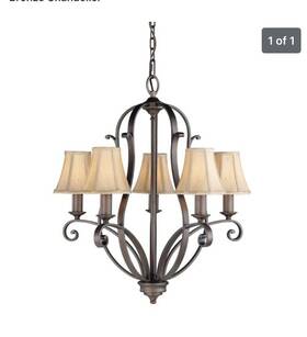 F1839 Feiss Tuscan Villa 5 Light Corinthian Bronze Chandelier New Open Box F1839/5cb