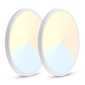 11mcl008-15in2p-07 Feit Electric 16 Inch Flush Mount Ceiling Light 2 Pack 32w Led 3 Color Kitchen Lamp Home Fixture