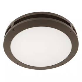 Feit Electric 445007395330 2000 Lumen Bronze Integrated Led Security Flush Mount Ceiling Outdoor Canopy Flo
