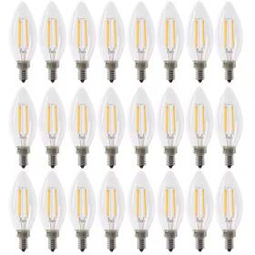 Feit Electric 705353090080 60-watt Equivalent B10 E12 Candelabra Filament Cec Clear Glass Chandelier Led Li