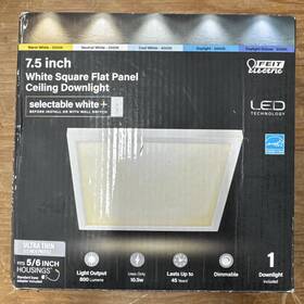 6wyca Feit Electric 74208/6wyca 10.5-watt Dimmable Led Flush Mount Square Ceiling Pane