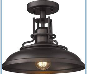 4fy15-f Femilia Semi Flush Mount Light Fixture 12 In Farmhouse Ceiling New