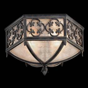324882st Fine Art Lamps Flush-mount Light Fixture Costa Del Sol 2-light Marbella Iridescent Textured