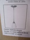 Bu1506er - Finish Light Brass Pendant Quoizel Empire Mini