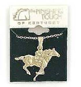 Hne250 Finishing Touch Flat Thoroughbred Racer Necklace