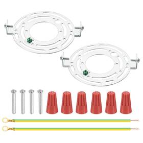 Fipux 676766647256 2 X 125mm 4.92 Inch Universal Light Fixture Mounting Bracket Kit With Screw